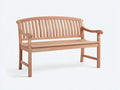 Banc de jardin - Bois - 156 x 60 x 89 cm - Bois naturel - Style classique