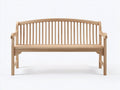 Banc de jardin - Bois - 162 x 60 x 92 cm - Bois clair - Style élégant
