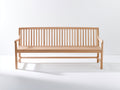 Banc de jardin - Bois - 172 x 59 x 89 cm - Chêne clair - Style traditionnel